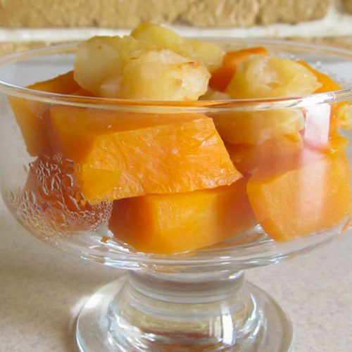 Кулинарный рецепт: Запеченная тыква с яблоками и медом на ГОТОВИМ СМАЧНО