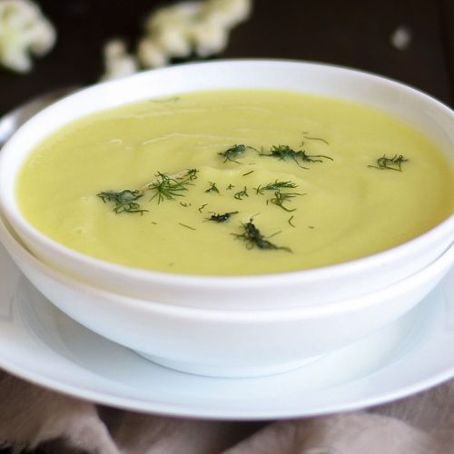 Кулинарный рецепт: Суп-пюре из цветной капусты с кабачком на ГОТОВИМ СМАЧНО