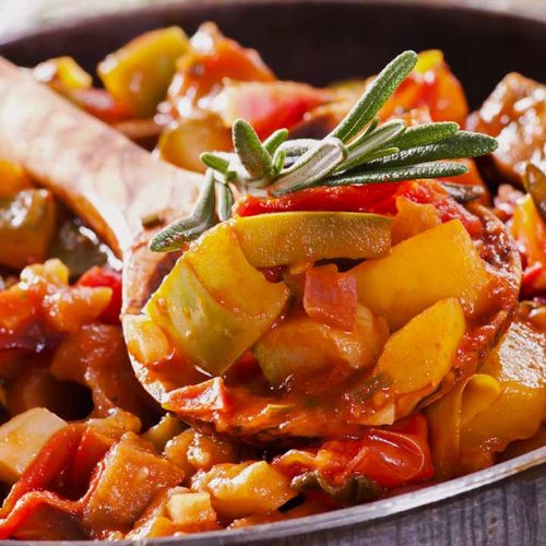 Кулинарный рецепт: Овощное рагу из картофеля и кабачков на ГОТОВИМ СМАЧНО