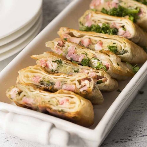 Кулинарный рецепт: Пирожки из лаваша с ветчиной и сыром ~ ГОТОВИМ СМАЧНО