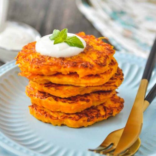 Кулинарный рецепт: Оладьи из тыквы