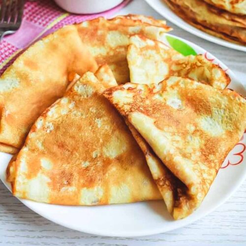 Кулинарный рецепт: Тонкие блины на кефире с кипятком
