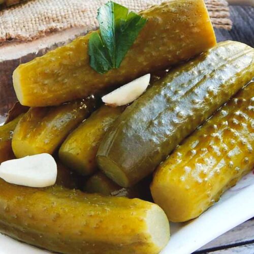 Кулинарный рецепт: Хрустящие соленые огурцы в банке