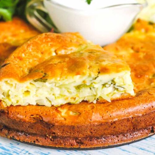 Кулинарный рецепт: Заливной пирог с капустой на сметане